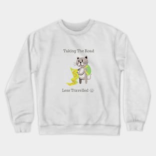 Travel | Cat | Trek | Hike | Explore T-Shirt Crewneck Sweatshirt